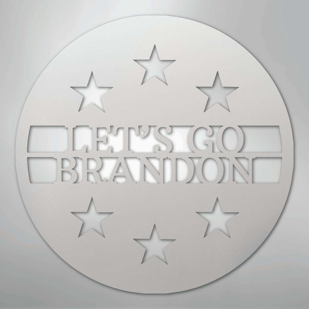 Custom Metal Wall Art - Personalized Patriotic Sign White
