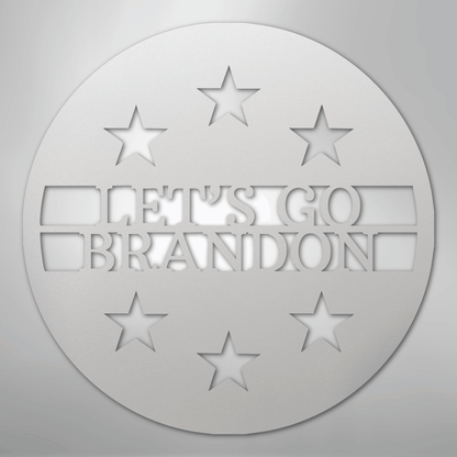 Custom Metal Wall Art - Personalized Patriotic Sign White