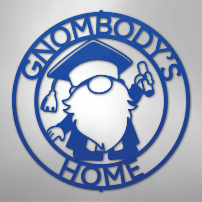 Custom Metal Wall Art - Personalized Graduation Sign Blue