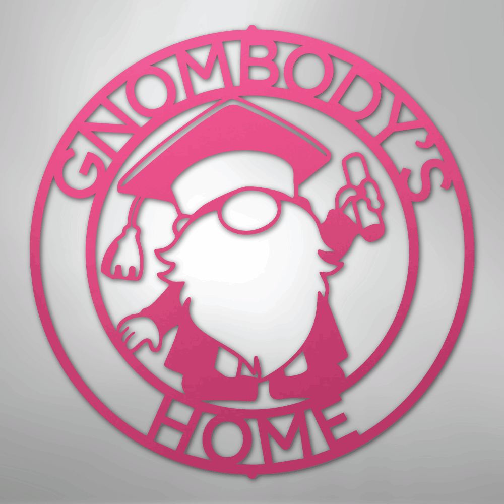 Custom Metal Wall Art - Personalized Graduation Sign Pink