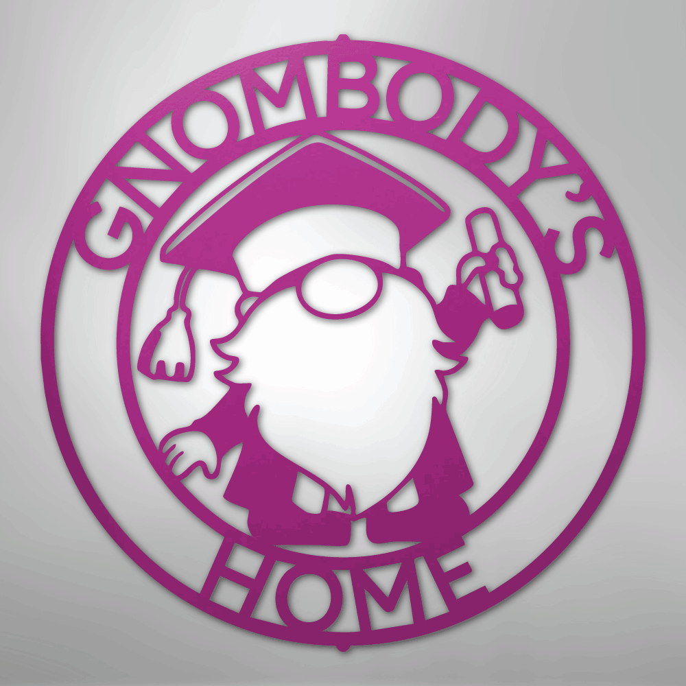 Custom Metal Wall Art - Personalized Graduation Sign Purple