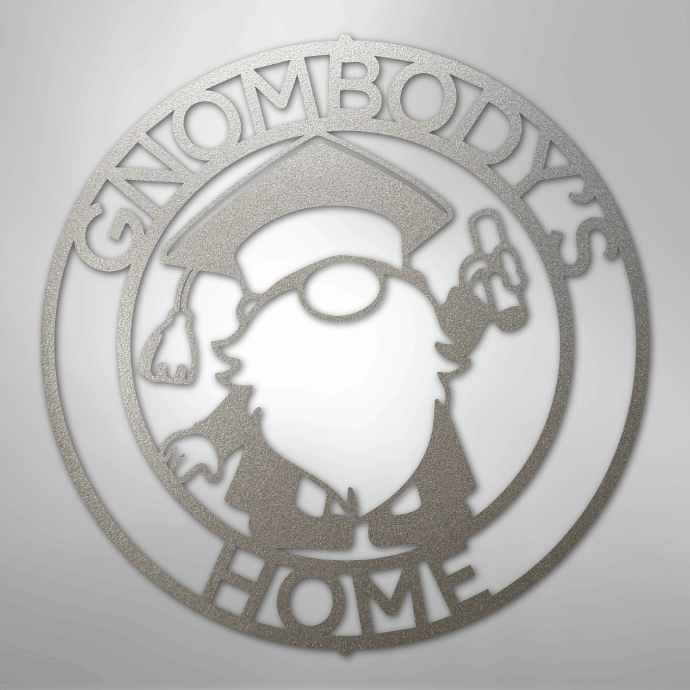 Custom Metal Wall Art - Personalized Graduation Sign Silver