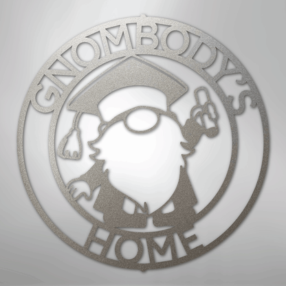 Custom Metal Wall Art - Personalized Graduation Sign Silver