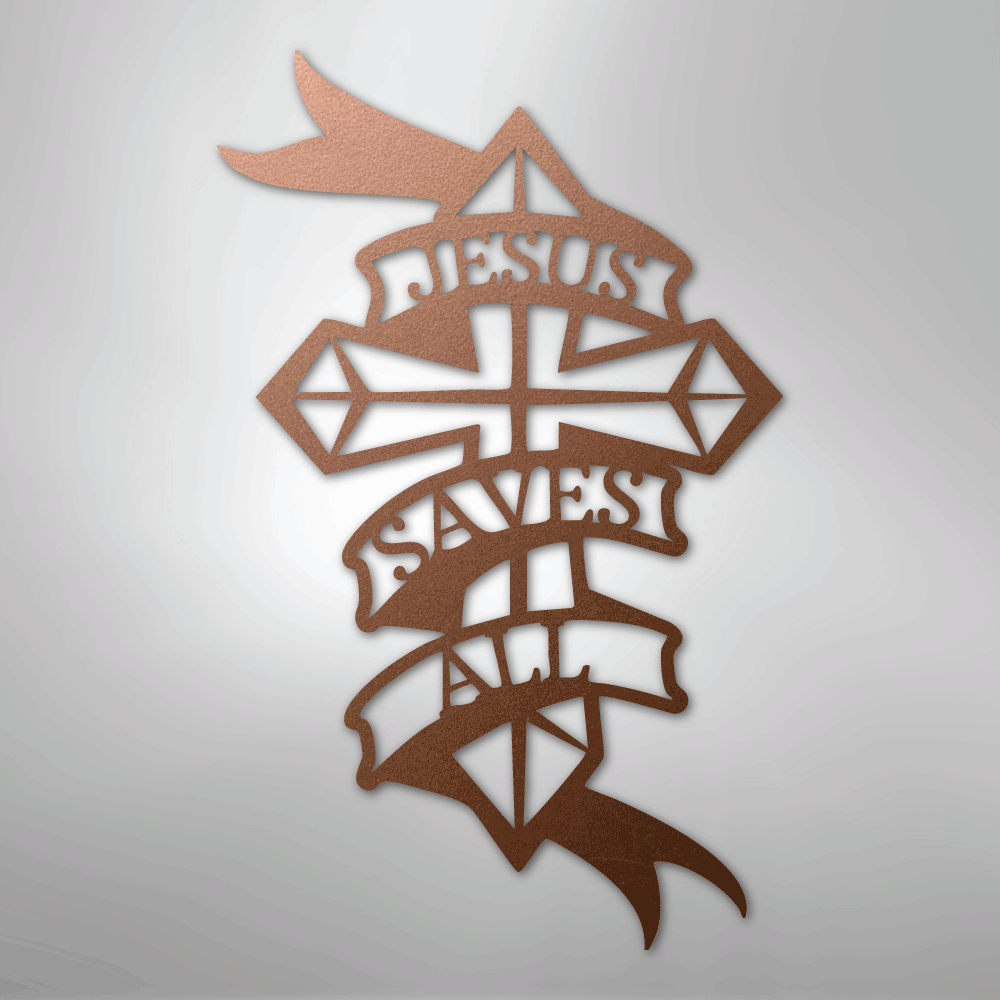 Metal Wall Art - Christian Sign Copper