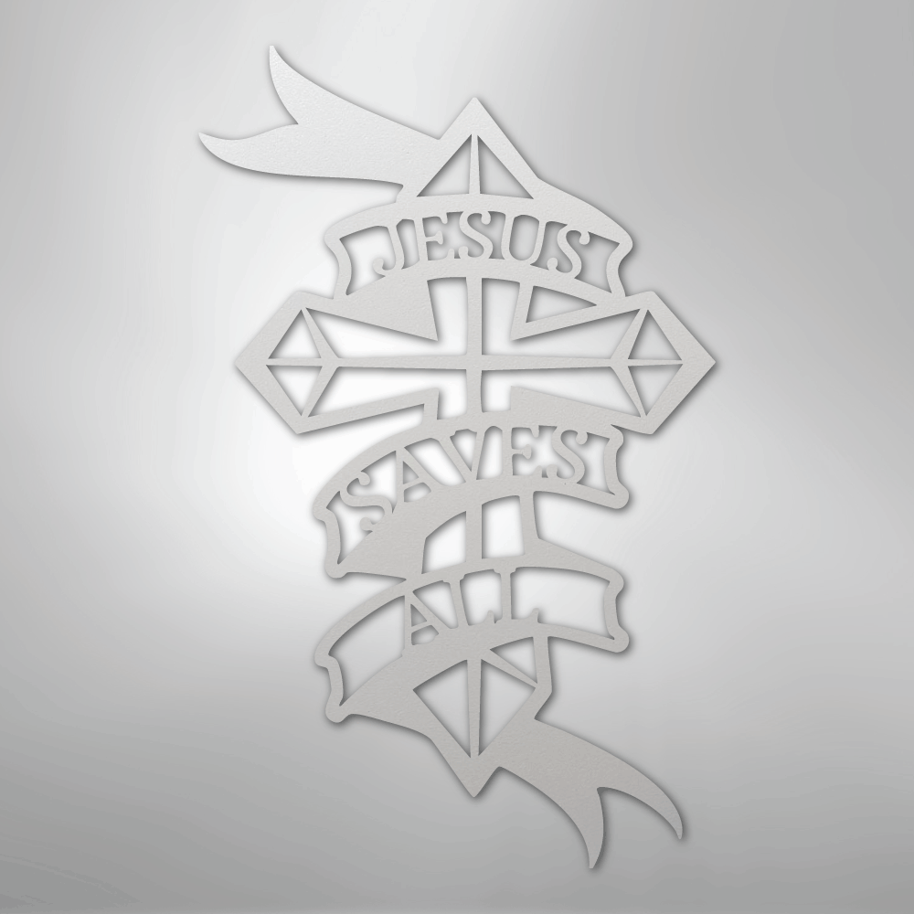 Metal Wall Art - Christian Sign White