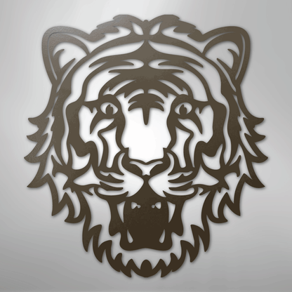 Metal Wall Art - Tiger Sign Stone