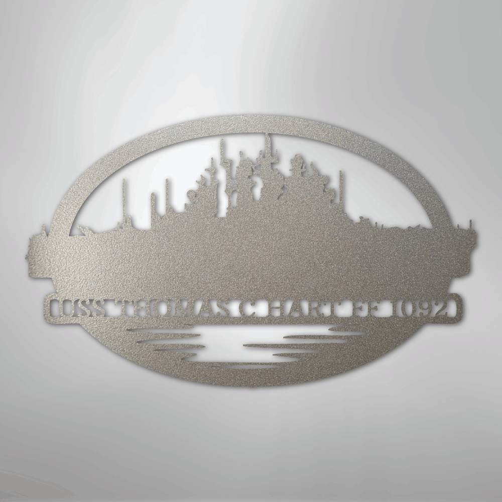 Custom Metal Wall Art - Personalized Navy SEAL Sign Silver