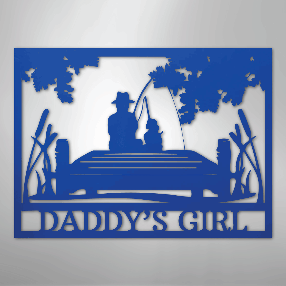 Custom Metal Wall Art - Personalized Memorial Sign Blue