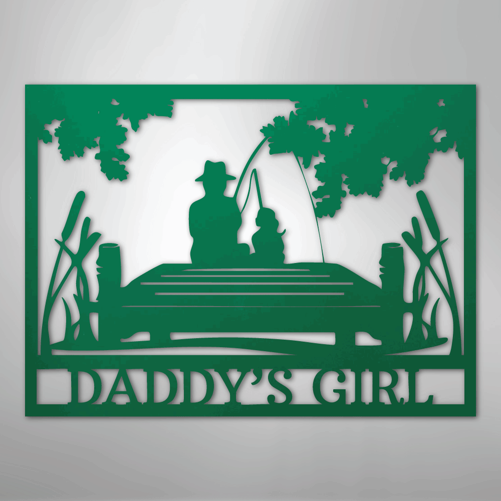 Custom Metal Wall Art - Personalized Memorial Sign Green