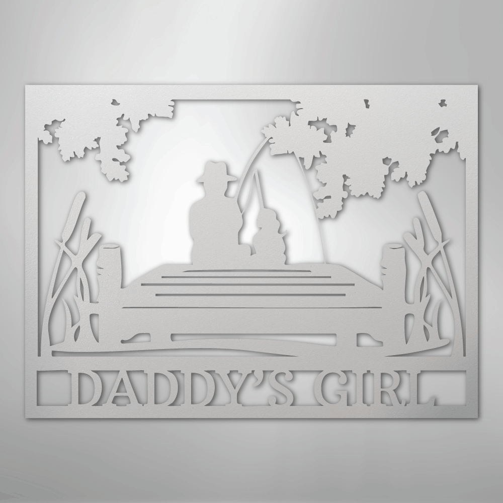Custom Metal Wall Art - Personalized Memorial Sign White