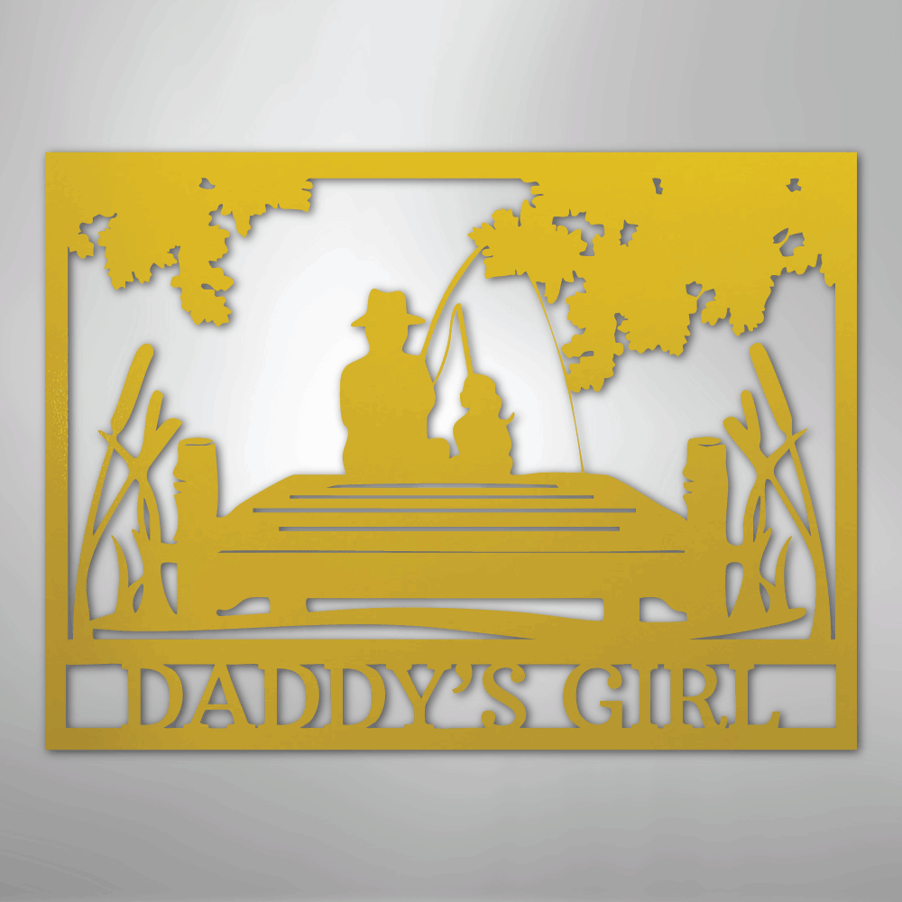 Custom Metal Wall Art - Personalized Memorial Sign Yellow