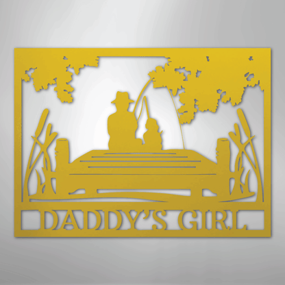 Custom Metal Wall Art - Personalized Memorial Sign Yellow