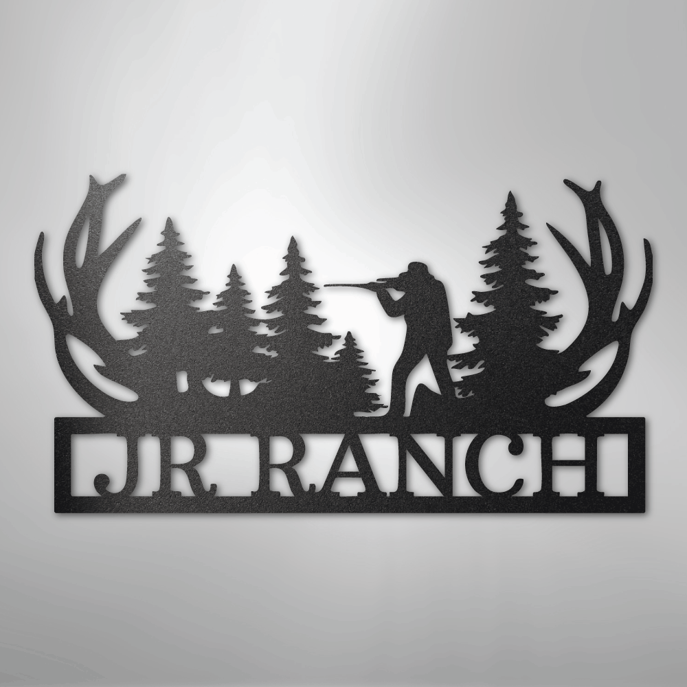 Custom Metal Wall Art - Personalized Hunting Sign