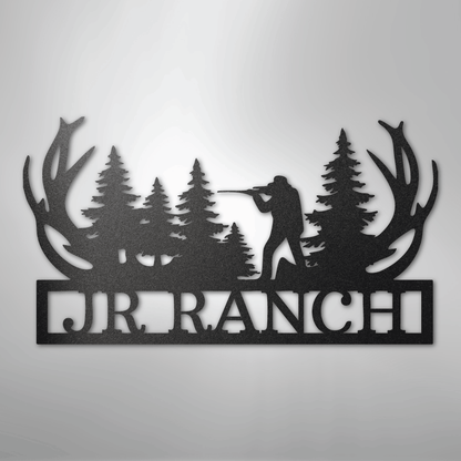 Custom Metal Wall Art - Personalized Hunting Sign
