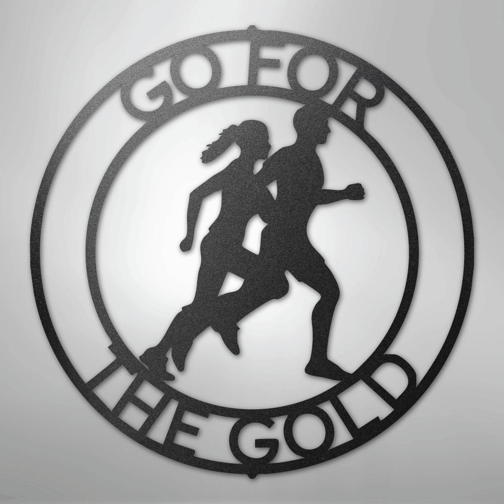 Custom Metal Wall Art - Personalized Runner Sign