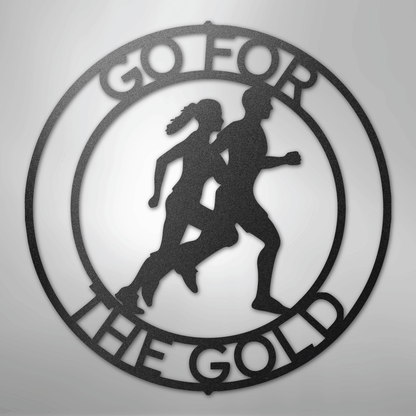 Custom Metal Wall Art - Personalized Runner Sign