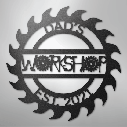 Custom Metal Wall Art - Personalized Workshop Sign