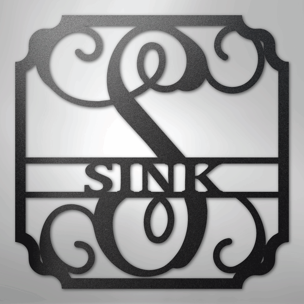 Custom Metal Wall Art - Personalized Established Family Sign