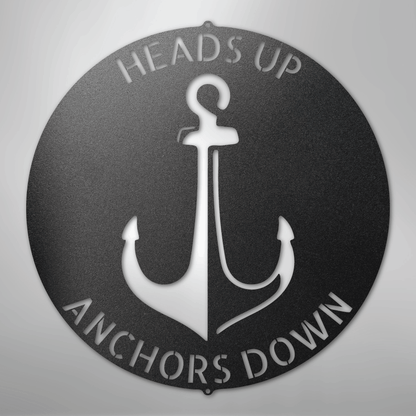 Custom Metal Wall Art - Personalized Anchor Plaque