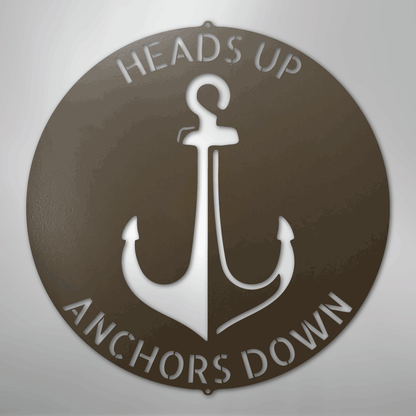 Custom Metal Wall Art - Personalized Anchor Plaque Stone