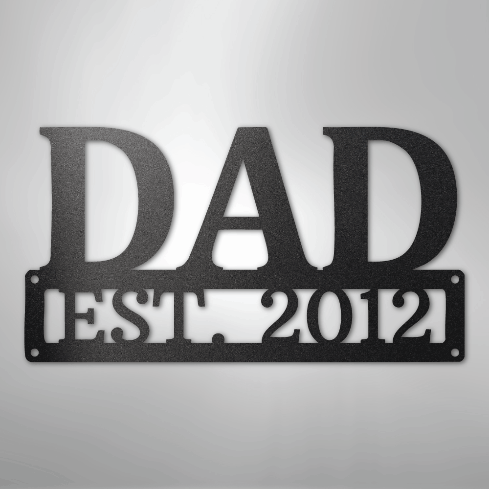 Custom Metal Wall Art - Personalized Dad's Workshop Plaque