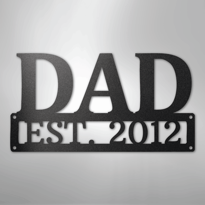 Custom Metal Wall Art - Personalized Dad's Workshop Plaque