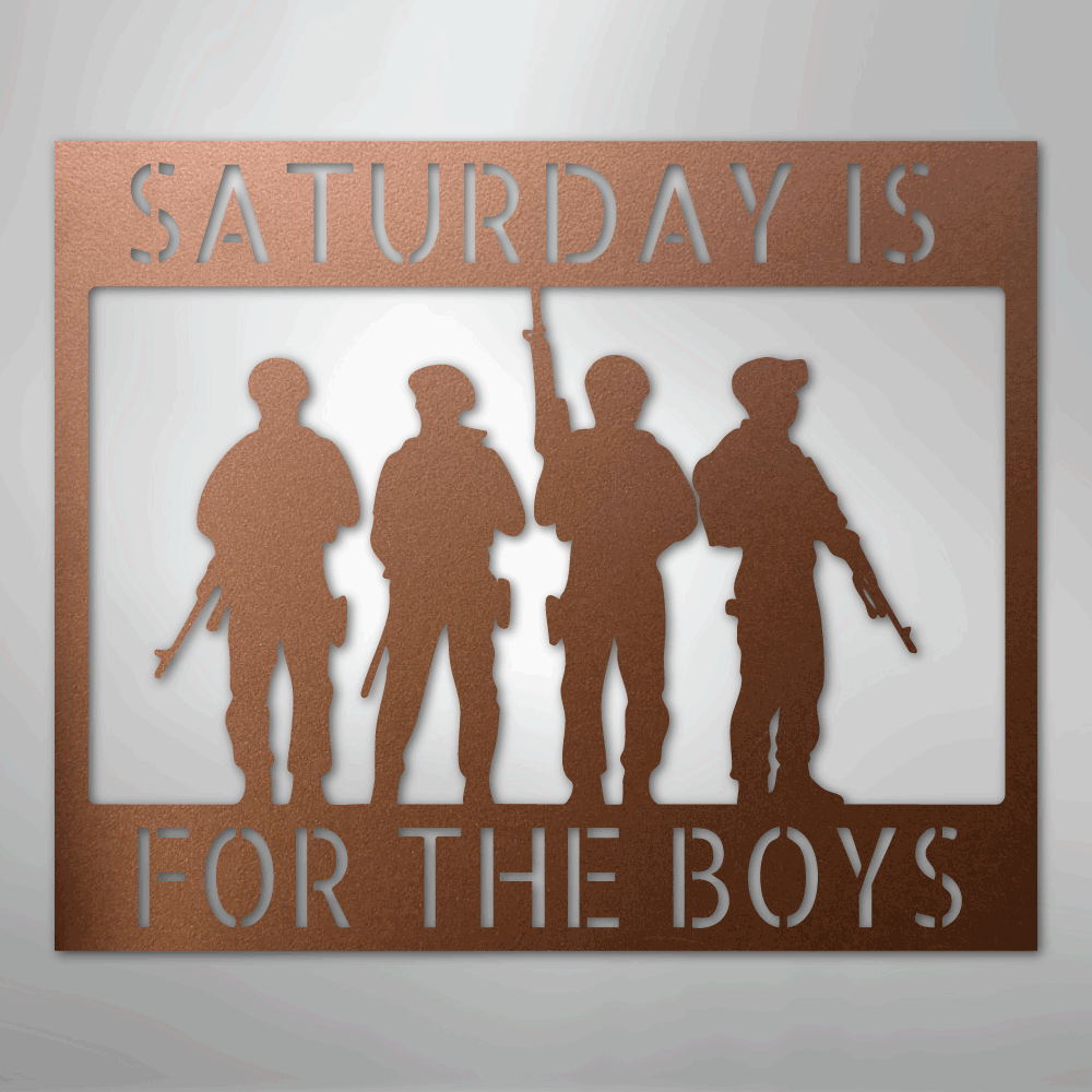 Custom Metal Wall Art - Personalized Soldier Name Sign Copper