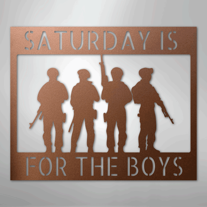 Custom Metal Wall Art - Personalized Soldier Name Sign Copper