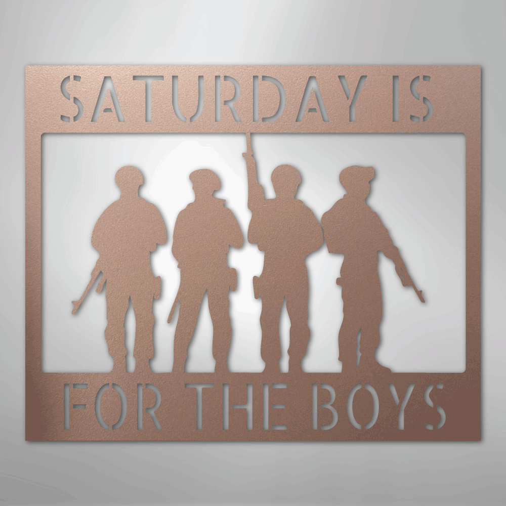 Custom Metal Wall Art - Personalized Soldier Name Sign Rose