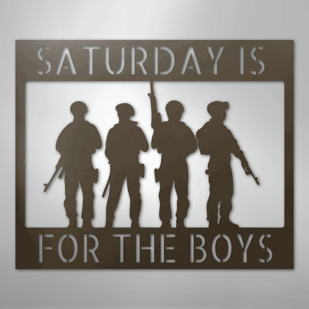 Custom Metal Wall Art - Personalized Soldier Name Sign Stone