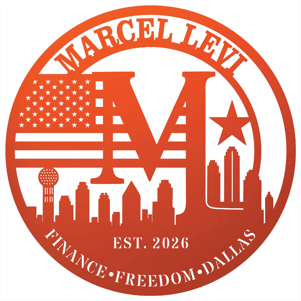 9118 - Dallas Skyline Monogram Metal Wall Art Orange