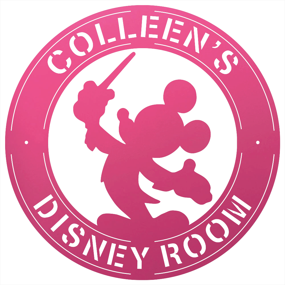 8819 - Custom Steel Wall Decor Pink
