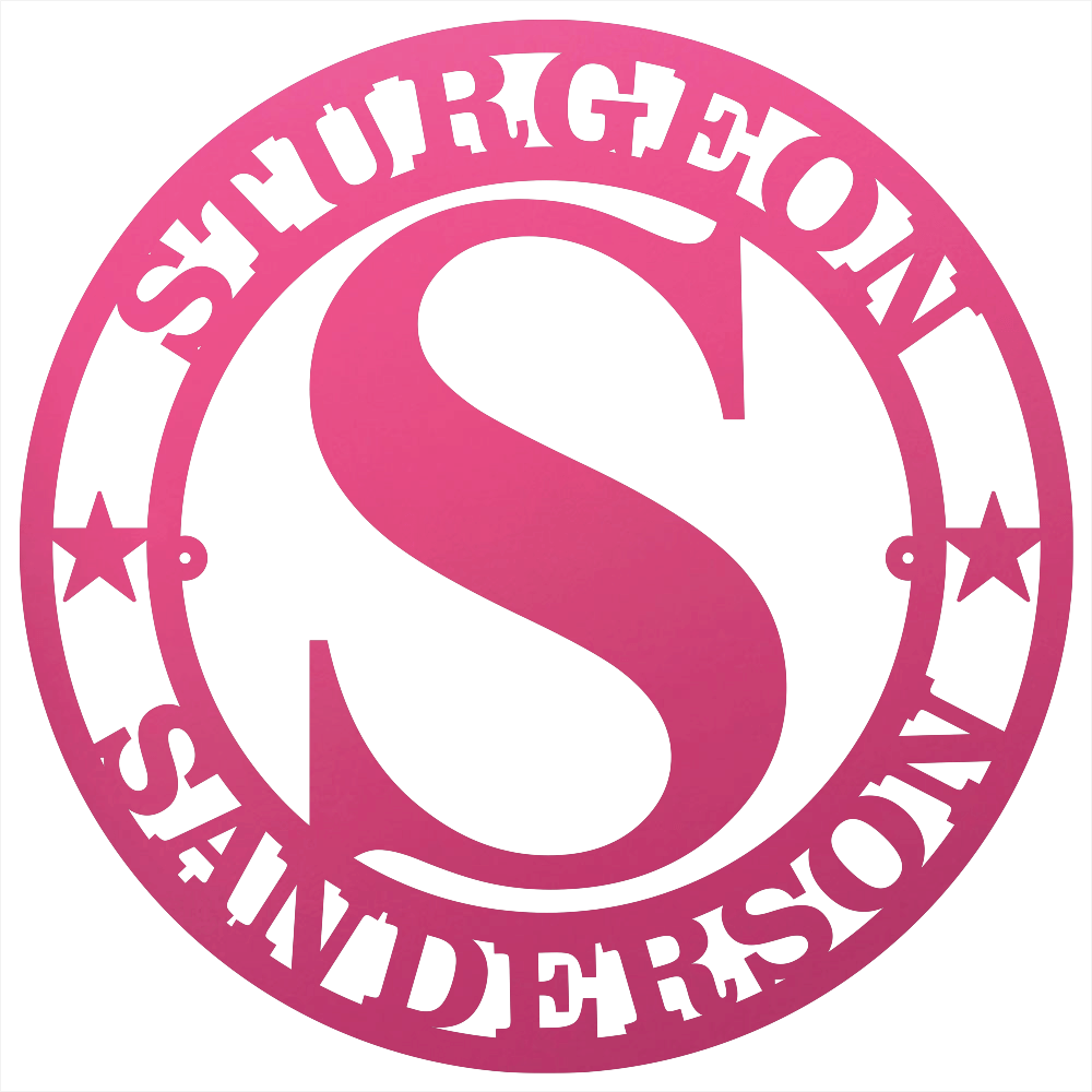 8713 - Custom Steel Wall Decor Pink