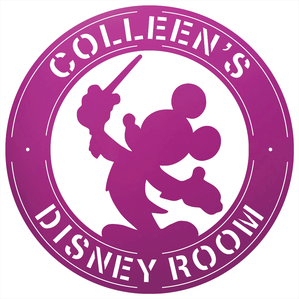 8819 - Custom Steel Wall Decor Purple