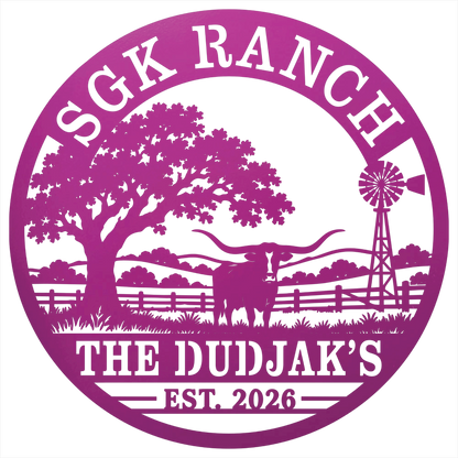 9475 - Custom Ranch Quote Purple