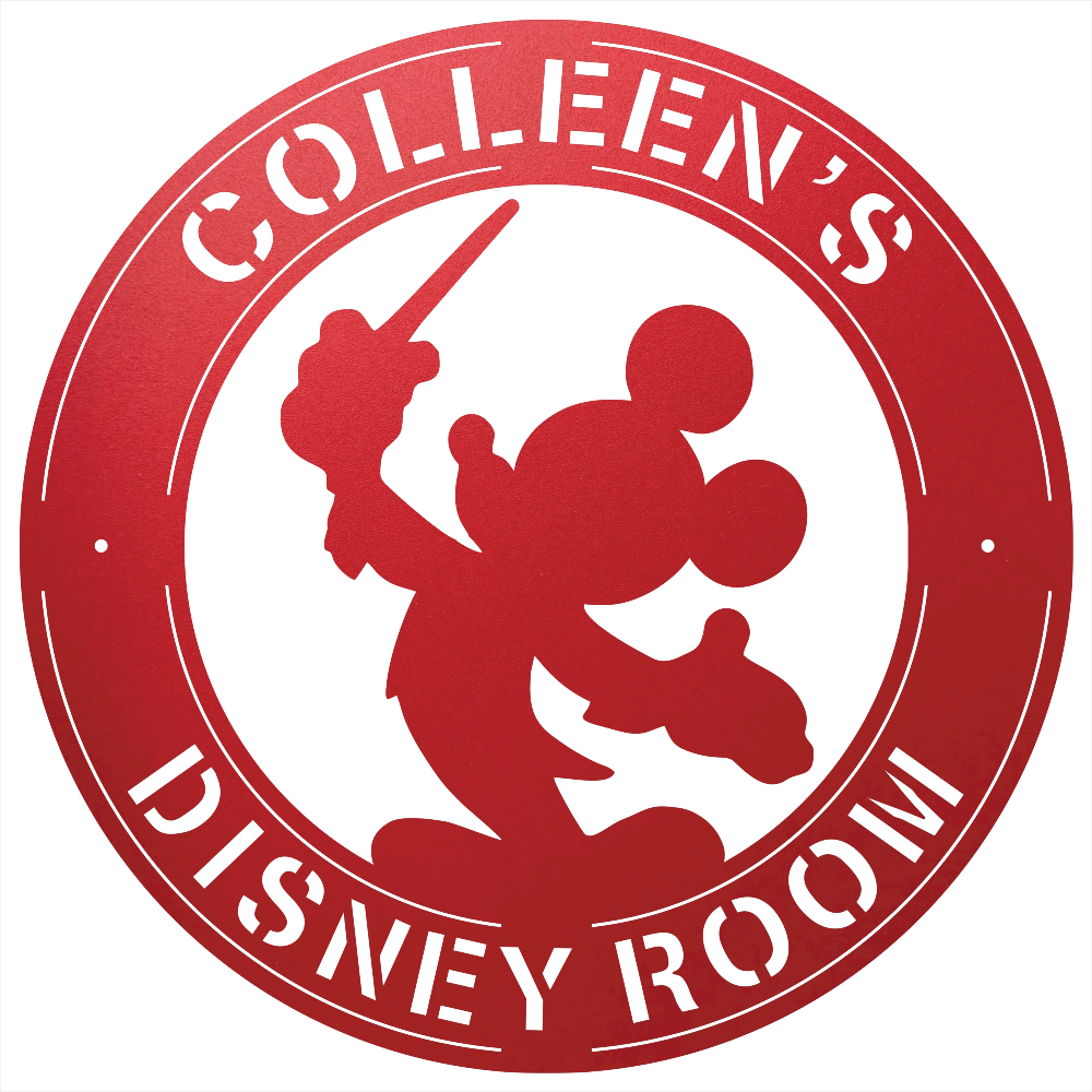 8819 - Custom Steel Wall Decor Red