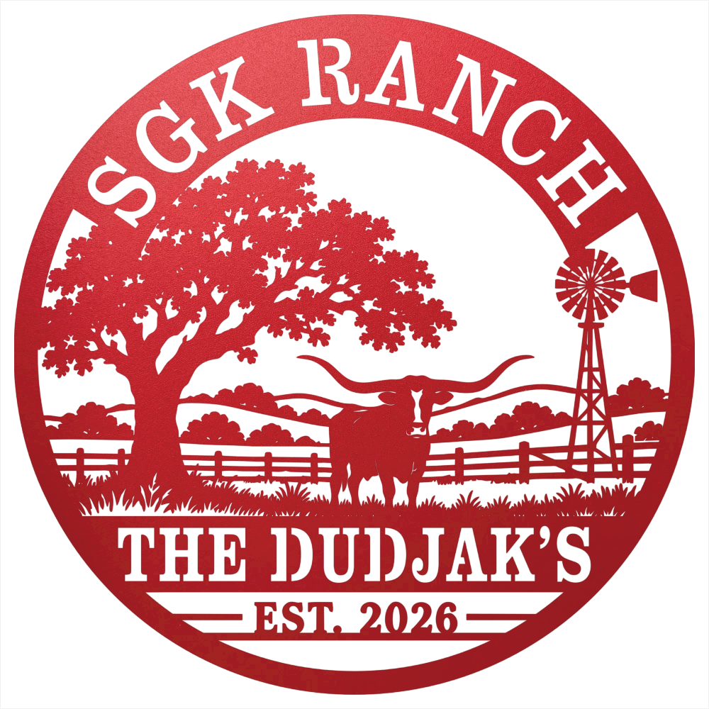 9475 - Custom Ranch Quote Red