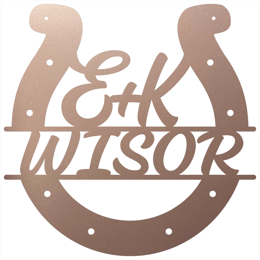 Custom Horseshoe Quote Rose