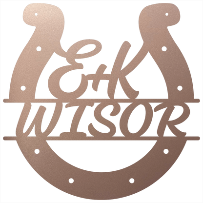 Custom Horseshoe Quote Rose