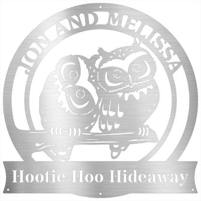 Hootie Hoo - Custom Quote Steel Wall Decor