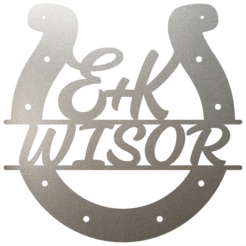Custom Horseshoe Quote Silver