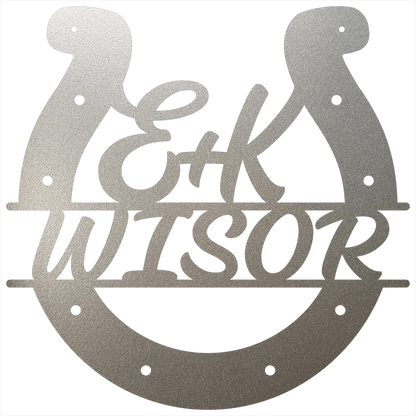 Custom Horseshoe Quote Silver
