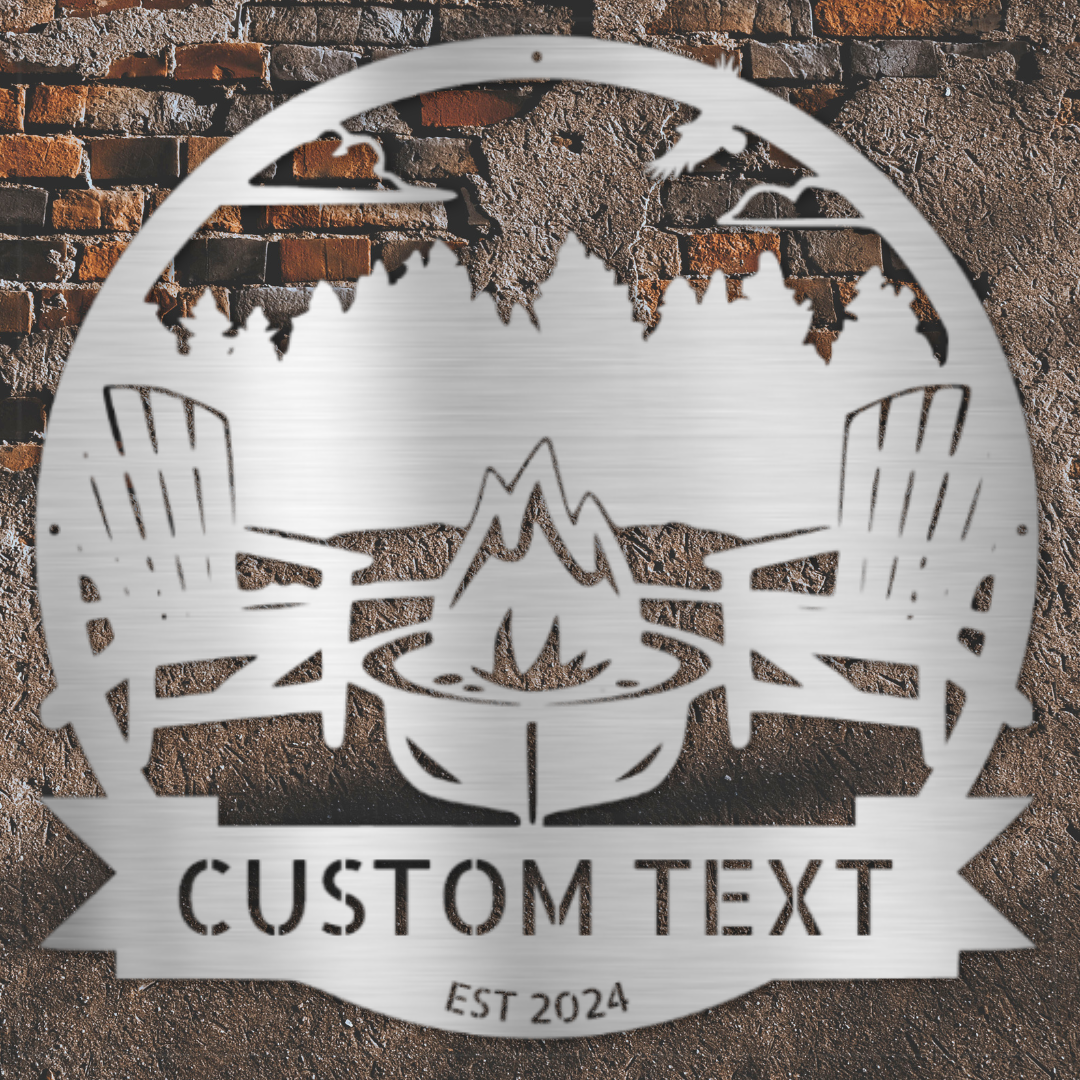 Custom Metal Wall Art - Personalized Lake House Sign