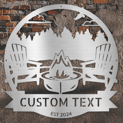 Custom Metal Wall Art - Personalized Lake House Sign