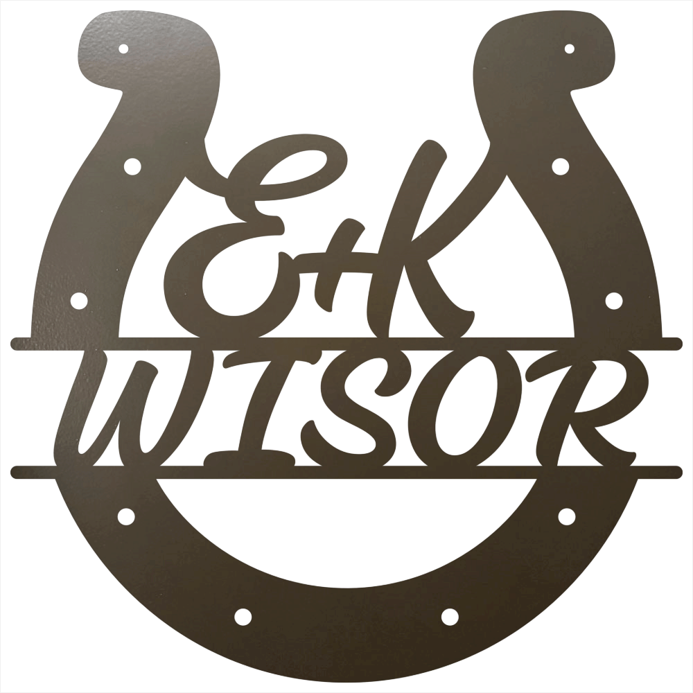 Custom Horseshoe Quote Stone