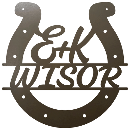 Custom Horseshoe Quote Stone