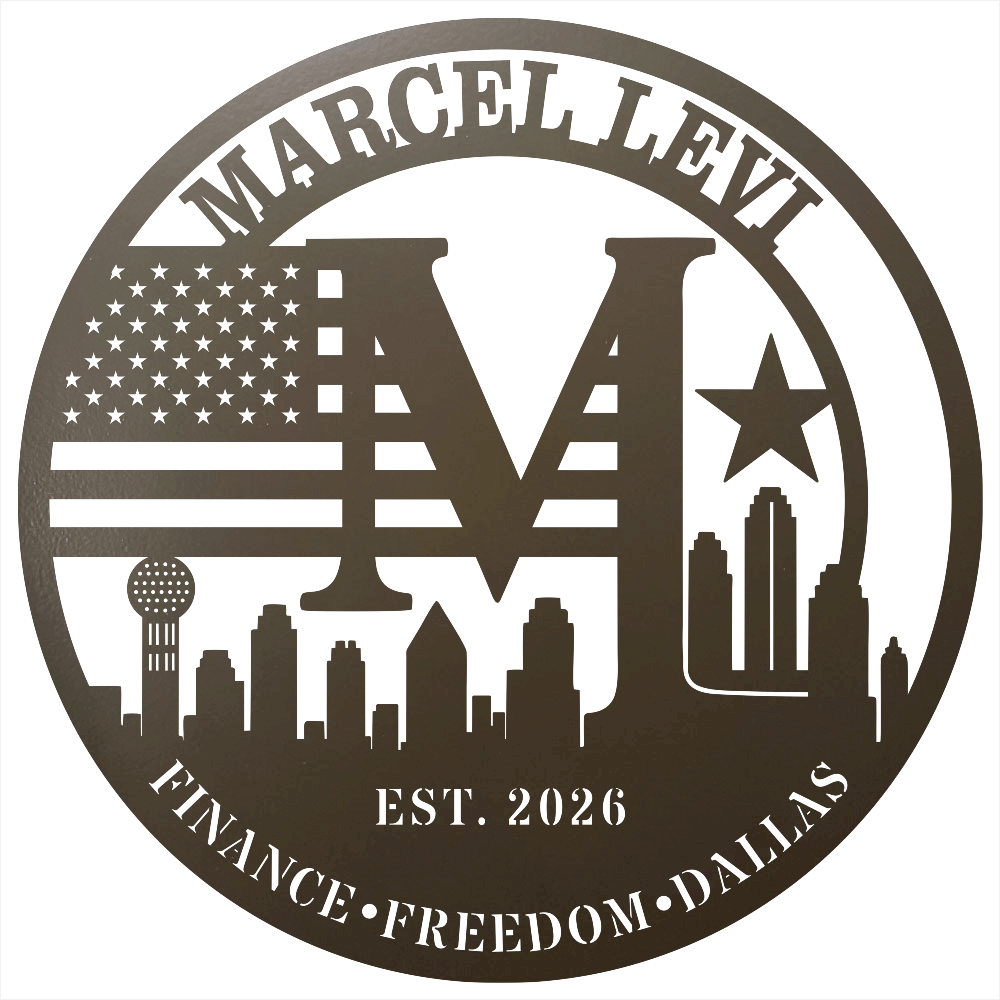 9118 - Dallas Skyline Monogram Metal Wall Art Stone