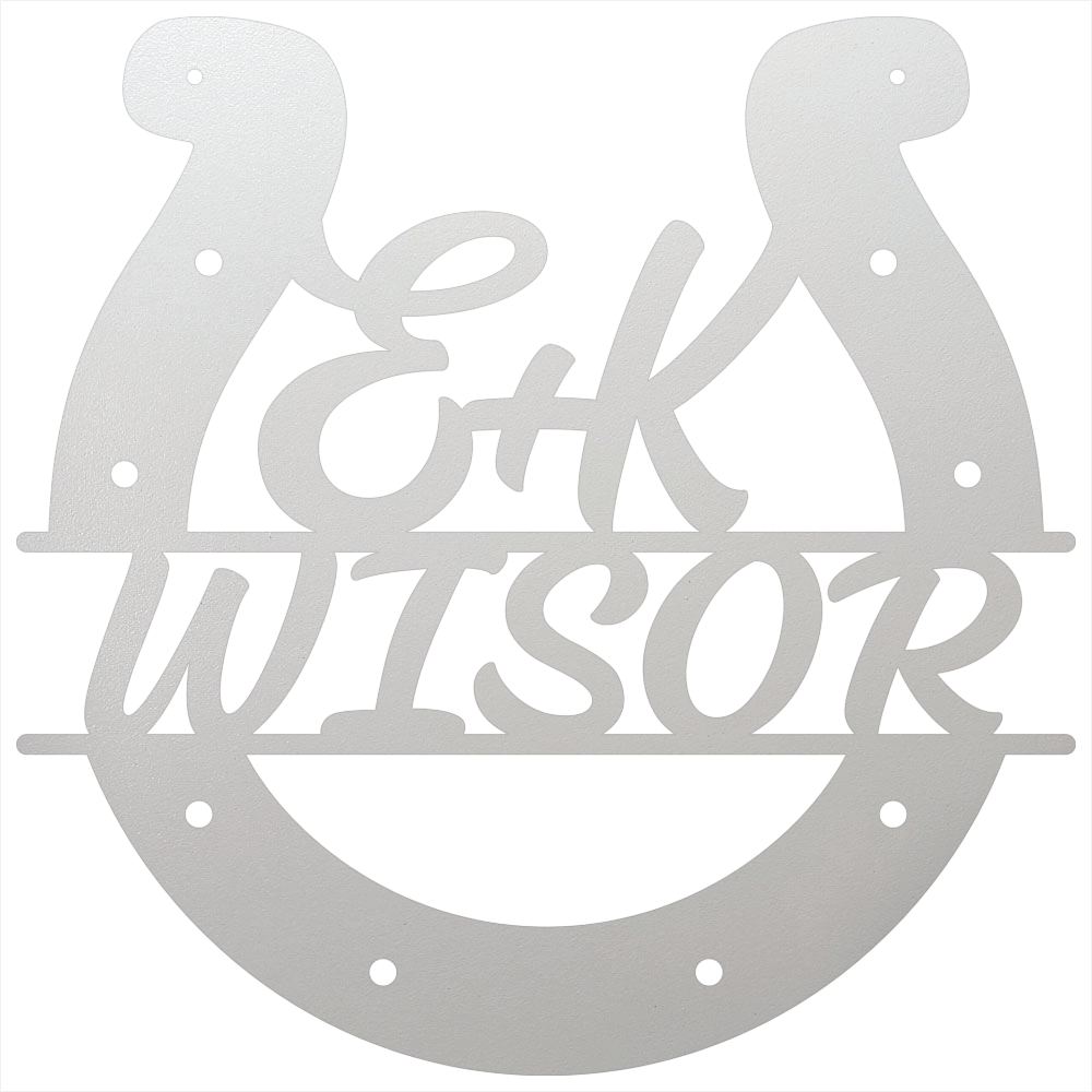 Custom Horseshoe Quote White