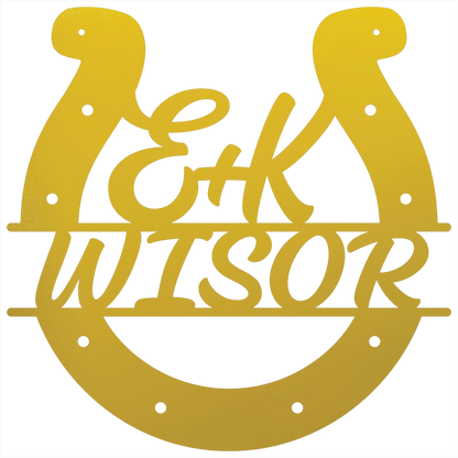 Custom Horseshoe Quote Yellow