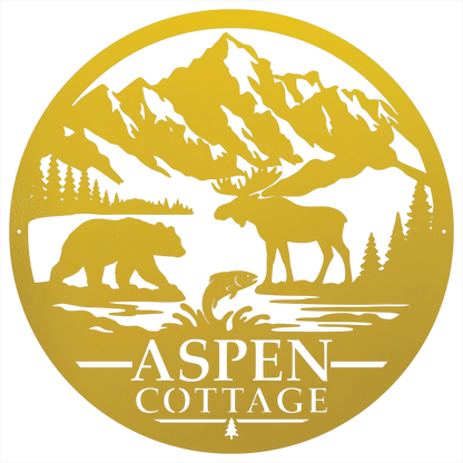 9568 - Mountain Sign Yellow